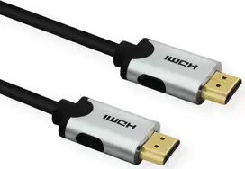 VALUE Ultra High Speed - HDMI-Kabel - HDMI männlich zu HDMI männlich - 1 m - Doppelisolierung - Schwarz - 10K UWHD-Support (10.240 x 4.320)