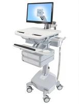 Multimedijos vežimėlis Ergotron StyleView aliuminio pilkos ir baltos spalvos