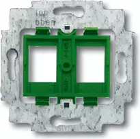 BUSCH JAEGER 1753-0-8048 - 2 x RJ-45 - Žalias - Metalinis - Plastikinis