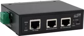Serijinių įrenginių serveris Exsys EX-61002 — 2x RS232/422/485, su maitinimo adapteriu