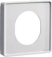 Hager dengiamoji plokštelė CEE kištukiniam lizdui G33749016, halogenų neturintis PC/ABS, OT80