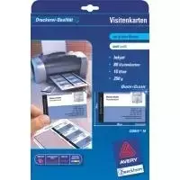 Vizitinės kortelės Avery Quick&Clean C32015-25 (200 vnt., 85x54 mm)