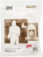 Vienkartiniai apsauginiai kombinezonai 3M 4510XL, balti, dydis XL