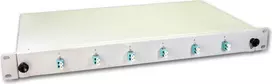 Lightwin LWL Splice Box, 12 skaidulų, 6x DLC daugiamodis, 50/125µm OM3 Pigtail Splice Box (SPBOX 12G50 OM3 DLC)