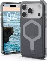 UAG Urban Armor Gear Essential Armor MagSafe Dėklas, Apple iPhone 17 Pro, pelenų pilka (permatoma), 114540113131
