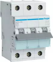 Hager MBN125 miniatiūrinis automatinis jungiklis, 1-polio, B 25 A, 6 kA
