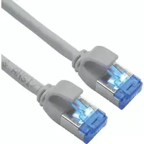 ROLINE S/FTP jungiamasis laidas Cat.6A TPE PoE atsparus mazgams pilkas 0,5m