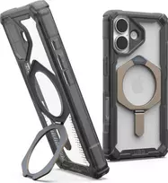 UAG Urban Armor Gear Plasma XTE MagSafe Kickstand Dėklas | Apple iPhone 17 | pelenų (permatomas)/titanas | 114526113136