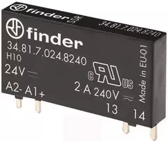 Kietojo kūno PCB relė serija 34 34.81.7.024.8240, apkrovos srovė 2 A, perjungimo įtampa 230 V (348170248240)
