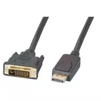 EFB-Elektronik DisplayPort/DVI 24+1 laidas, St-St, 2m, juodas (K5564SW.2V2)
