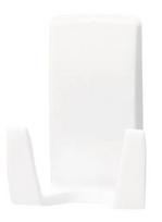 Tesa Powerstrips Waterproof Wave skustuvų laikiklis, lipnus tvirtinimas voniai, atsparus vandeniui, baltas