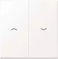Dangtelis / jungiklio apdaila Jung LS995PWWM, bevaržtis plastikinis, vieno lizdo, balta