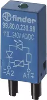 FINDER LED indikatorius 110-240V 99.80.0.230.98 AC/DC LED Žalias 99.80.0.230.98 (9980023098)