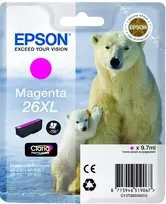 Epson Polar bear kasetė Magenta 26XL Claria Premium rašalas, didelės talpos (XL), 1 vnt.
