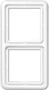 Viršutinė lizdo plokštelė JUNG CD 582 WW balta, Duroplast, be varžtų, 81×152 mm