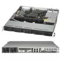 Super Micro Supermicro SC113M FAC2-R804CB – 1U stovo korpusas – ATX – SATA/SAS – karštas keitimas – 800 W – juodas (CSE-113MFAC2-R804CB)
