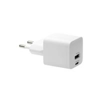d bramante CH18EUWH7082 Sieninis įkroviklis USB-C 30W + USB-A 18W, baltas