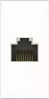 Kindermann Konnect flex 45 click Cat-6 (RJ45) 1 m - modulinis kištukas, baltas, RAL 9003 (7464000827)