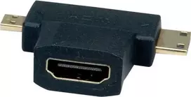 VALUE HDMI-Adapter mit Ethernet - HDMI weiblich zu mini HDMI, mikro HDMI männlich