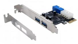 EXSYS EX-11049 vidinis USB 3.2 Gen 1 PCIe adapteris, juodai sidabrinis