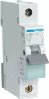 Automatinis jungiklis Hager MBN110 1P, 10 A, 50–60 Hz