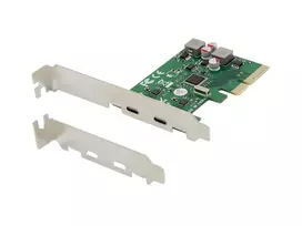 Conceptronic EMRICK PCIe kortelė su 2 USB 3.2 Gen 2 Type-C prievadais, savaiminio maitinimo