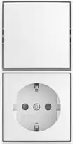 BUSCH JAEGER Kombinuotas svirtinis jungiklis 2601/6/20 EAPBJ-524 (2TKA00005536)