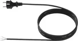 Maitinimo laidas Bachmann 322.175, H07RN-F 3G1.50, 250 V 16 A, 3 m, juodas