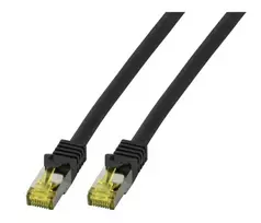 EFB-Elektronik RJ45 jungiamasis kabelis Cat.6A S/FTP LSZH 5m juodas (MK7001.5B)