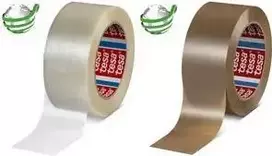 Pakavimo juosta Tesa PET-Packband su gumine lipnia medžiaga 132 m x 50 mm, ruda