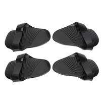 2 Pairs Silicone Lifting Grip Pads for Weightlifting Workout Sweaty Hands Hand Palm Protector Anti black