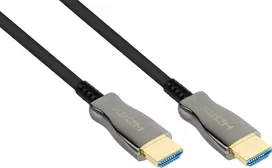 AOC Hybrid itin didelės spartos HDMI 2.1 laidas, 8K @60Hz / 4K @120Hz, 48GBit/s, juodas, 100 m, PYTHON (AOC-H21100)