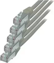 Tinklo kabelis ShiverPeaks BS75711-H-SET5 1m Cat6 S/FTP Pilka