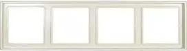 Jung 4-ių angų rėmelis LS 990 kreminė balta LS984W (LS984W)
