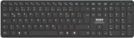 Belaidė klaviatūra Port Designs 900903-R-DE Bluetooth QWERTY juoda vokiška