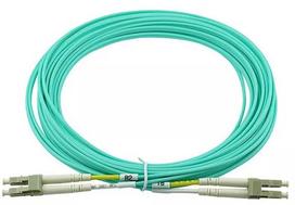 Skaidulinis optinis kabelis BlueOptics AJ833A 0,5 m LC OM3 Aqua