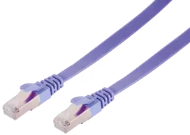 Tinklo kabelis ShiverPeaks BS75511-SLV Violetinis 1 m Cat7 U/FTP STP