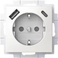 BUSCH JAEGER SCHUKO kištukinis lizdas su USB-A+C 20 EUCB2USBAC-914 (2CKA002011A6298)