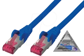 Tinklo kabelis ShiverPeaks BS75711-A1.5B 1,5 m Cat6a S/FTP mėlynas
