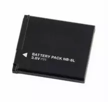 Įkraunama ličio jonų baterija NB-8L, 3.7V 1000mAh, skirta Canon fotoaparatams