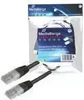 Patch laidas MediaRange RJ45 U/UTP Cat5e 3,0 m juodas (MRCS116)