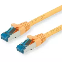 VALUE Patch-Cable RJ-45 (M) į RJ-45 (M) 2 m SFTP PiMF CAT 6a halogeninis, liejinis, be užkliuvimo, vytas geltonas (21.99.1932)