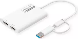 ROLINE USB-C į dvigubą HDMI 4K60 adapteris (12.03.3206)