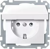 Kintamosios srovės kištukinis lizdas merten MEG2311-0319 CEE 7/3 baltas, termoplastikas, 250 V 16 A