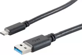 USB laidas S/CONN 13-31045 USB 3.2 Gen 1 3m USB A USB C juodas