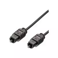 MediaRange - Digitales Audio-Kabel (optisch) - TOSLINK männlich zu TOSLINK männlich - 1,5m - Glasfaser - Schwarz (MRCS133)