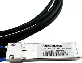 DAC kabelis CBO suderinamas su Palo Alto Networks QSFP28 į 4×SFP28, 3 m
