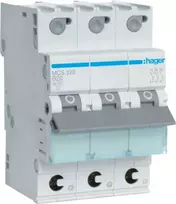 Hager MCS320 automatinis jungiklis C tipo 20A 3 moduliai