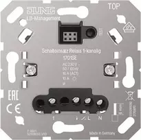 Jung 1701SE jungiklis šviesoms, plastikinis korpusas, 230 V, 50–60 Hz