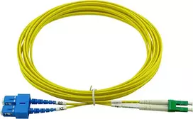 Skaidulinis optinis kabelis BlueOptics Duplex LWL Patch Cable LC-APC/SC-UPC OS2 10m Mėlyna/Žalia